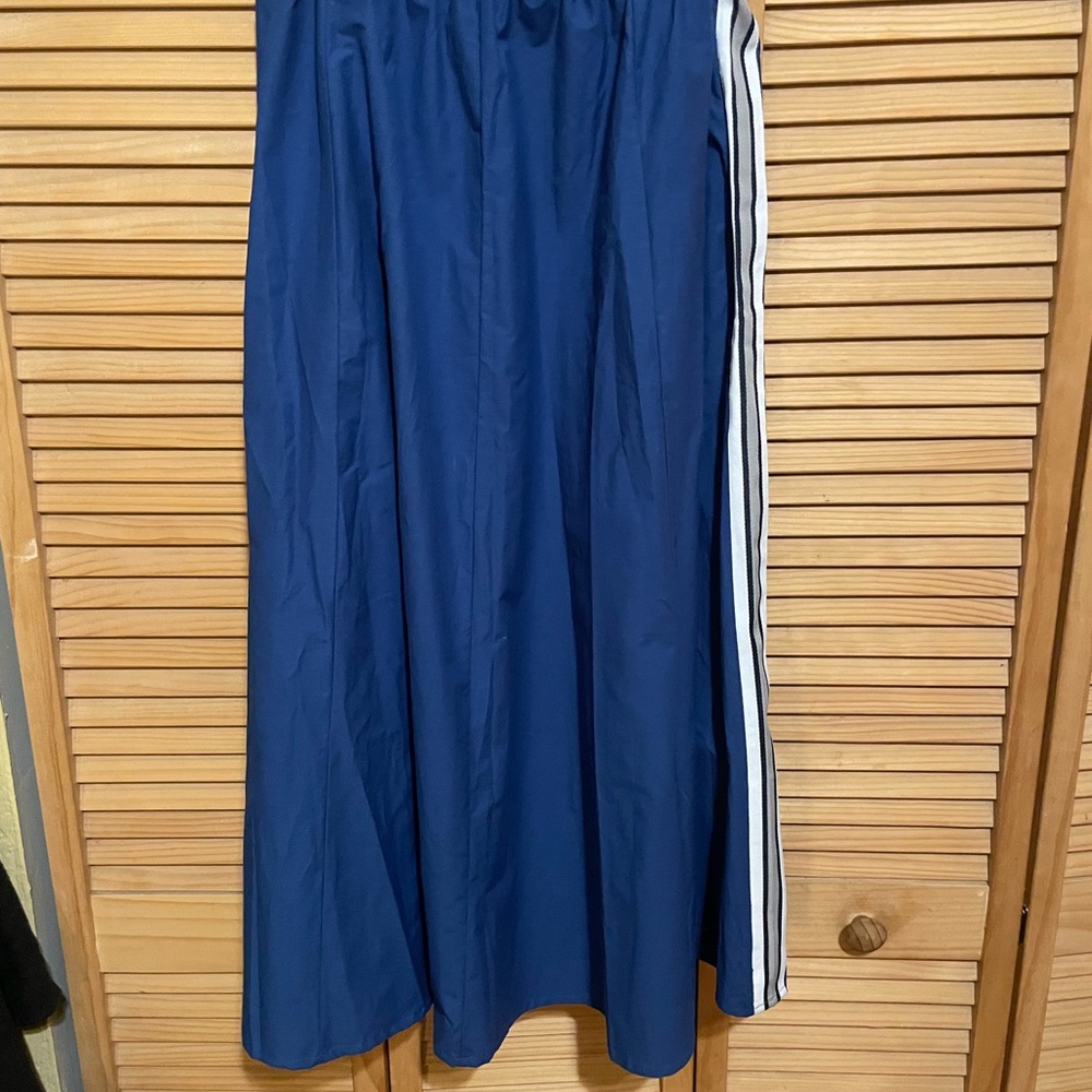 Anthropologie Daily Paper Navy Maxi Skirt with White Stripe